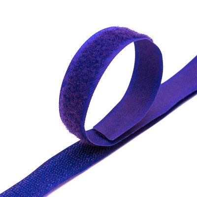 Лента контактная липучка (велкро) пришивная 20 мм / 25 метров, 5075 фиолетовый, /пара/, кач."C" /TOS/