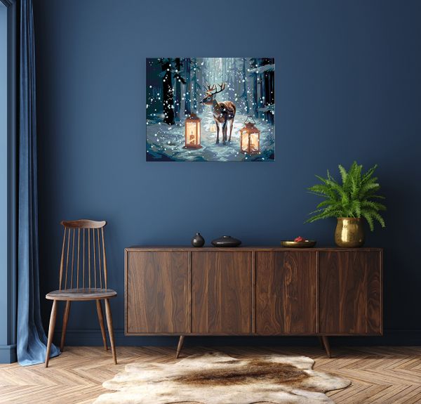 Картина по номерам Фрея PNB/PL-266, В рождественском лесу, 50х40 см