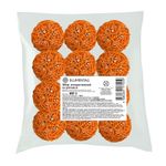 Шары декоративные из ротанга 5 см, 12 шт, №10 оранжевый, Blumentag BRF-5