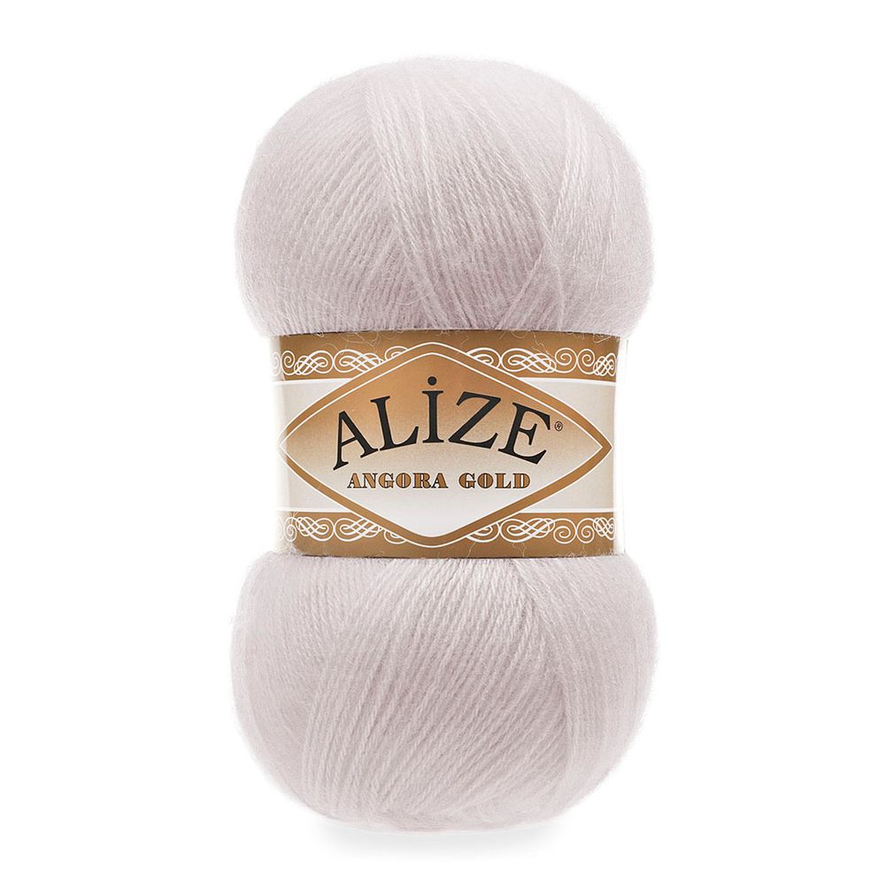 Пряжа Alize (Ализе) Angora Gold / уп.5 мот. по 100 г, 550м, 168 белая зима A