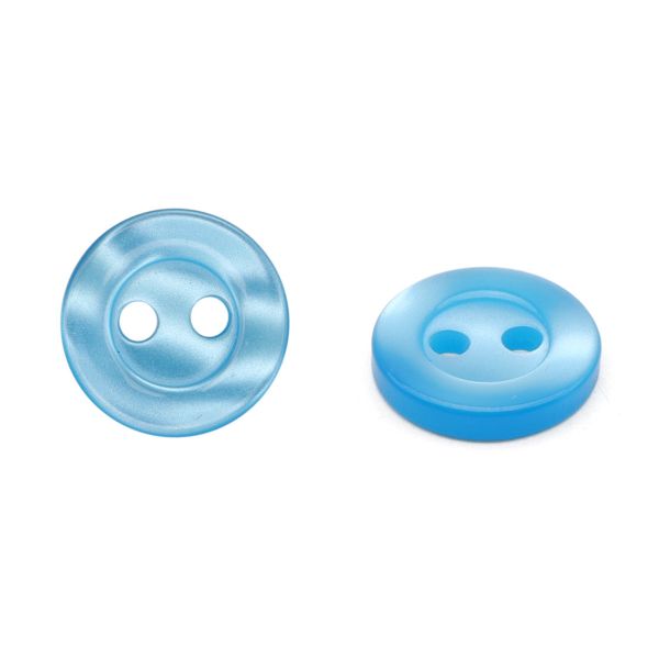 Пуговицы 2 прокола 18L, 11 мм, (col. 14 (голубой)), CB-M-10, 144 шт