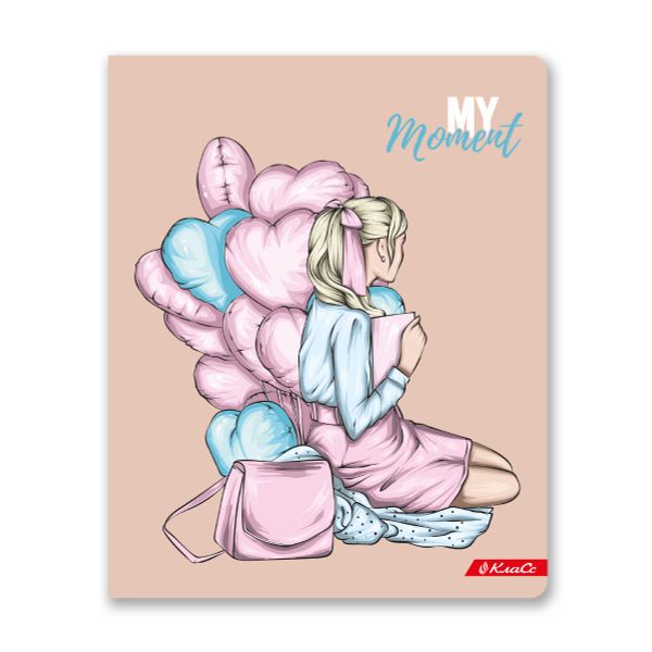 Тетрадь ученическая общая, выборочные блестки, A5+ 48 л. на скобе, белизна 100%, 10 шт, клетка, 000314 Девичьи грёзы, Светоч 48ТСК5_5_3_1