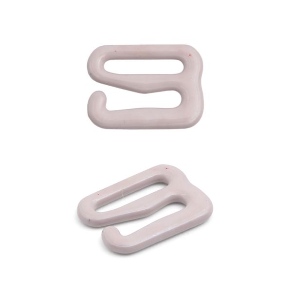 Крючки для бюстгальтера металл 9.5 мм, 20 шт, C154 светло-серый, ГВ1009