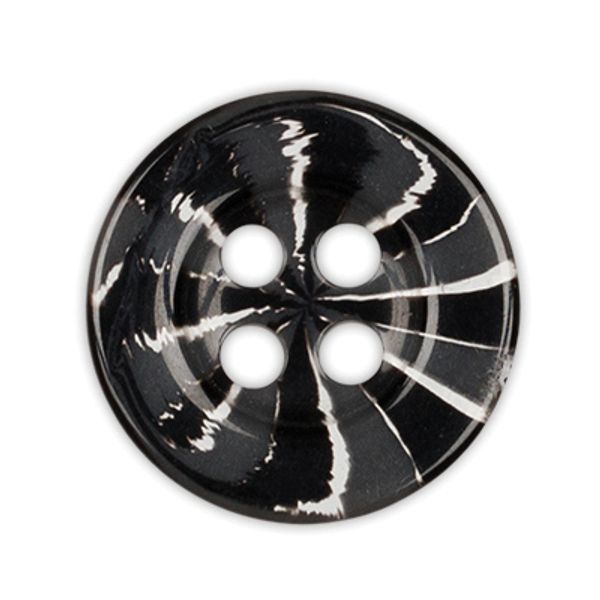 Пуговицы 4 прокола блузочные 12 мм, 12 шт, А008 черный, Gamma BUY 0009