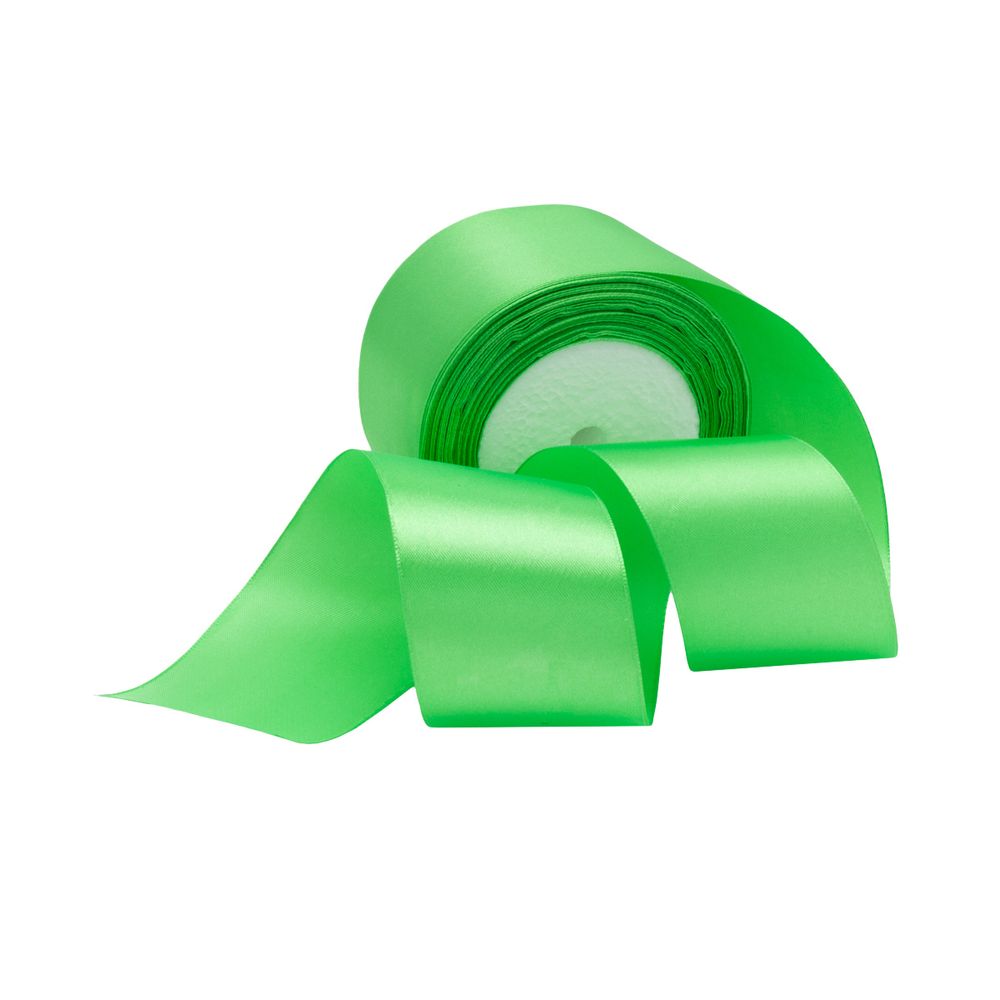 Лента атласная 1-сторонняя 50.0 мм / 22.86±1 метров, аналог 7730446, 52 светло-зеленый, DDZ2401, Globus