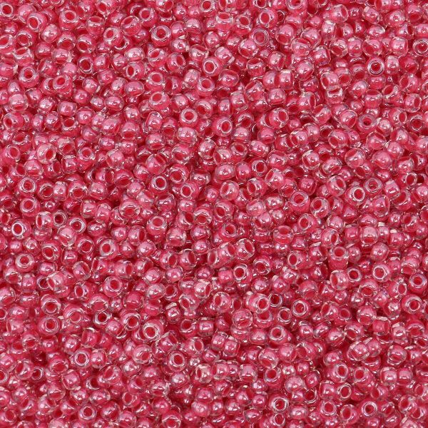 Бисер Preciosa прозрачный с цв. центром 10/0 (2.3 мм), круг.отв, 50г, (38198)