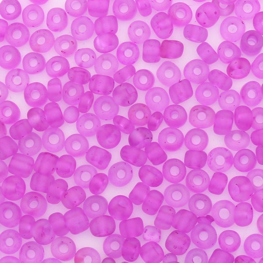 Бисер Astra&Craft 6/0,15г (М53 розовый/прозрачный/матовый) /TOS/