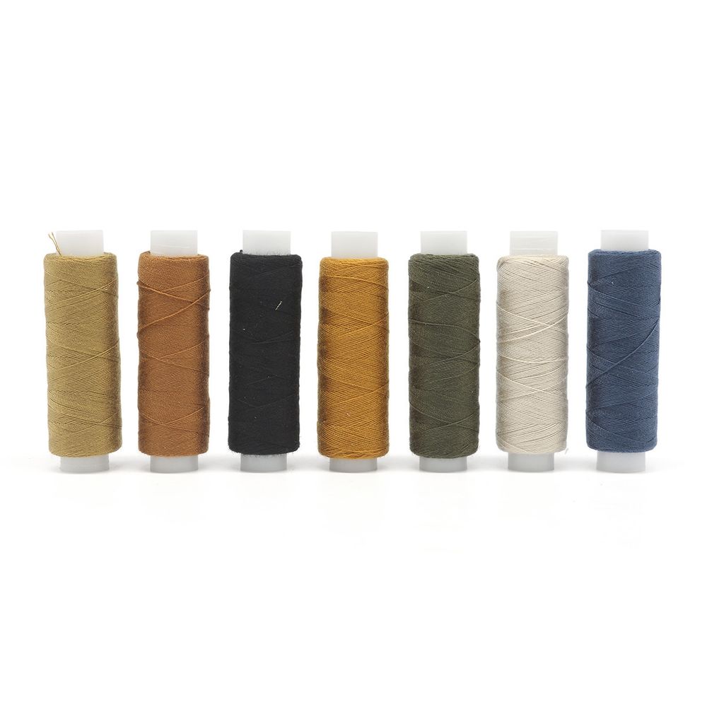 Швейные нитки (набор) 30/2, ассорти, 110 м, упак. 7 катушек, Bestex, ассорти