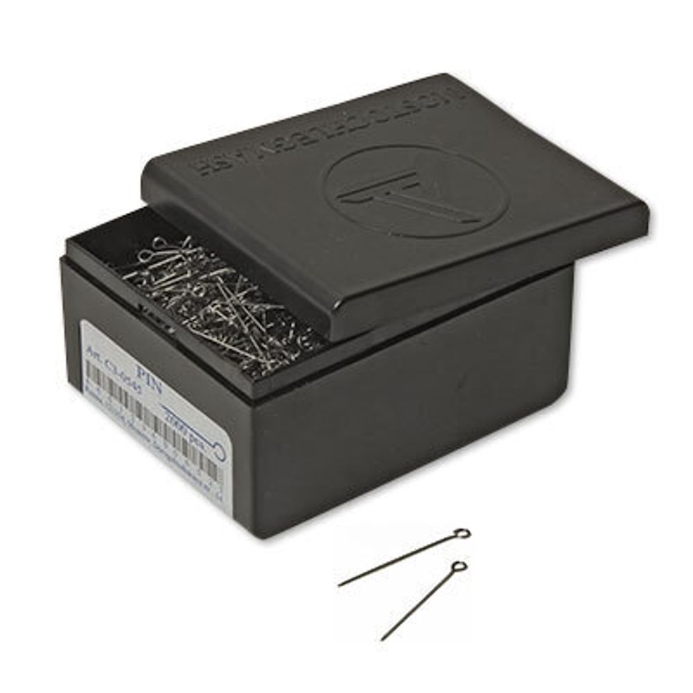 Булавки портновские 30 мм, 2000 шт, сталь, никель, Gamma