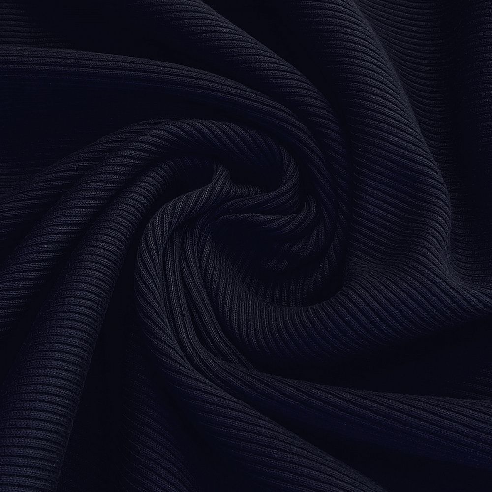 Кашкорсе трикотажное полотно 400 г/м², 60+60 см, тем.синий, 60м /TOS/