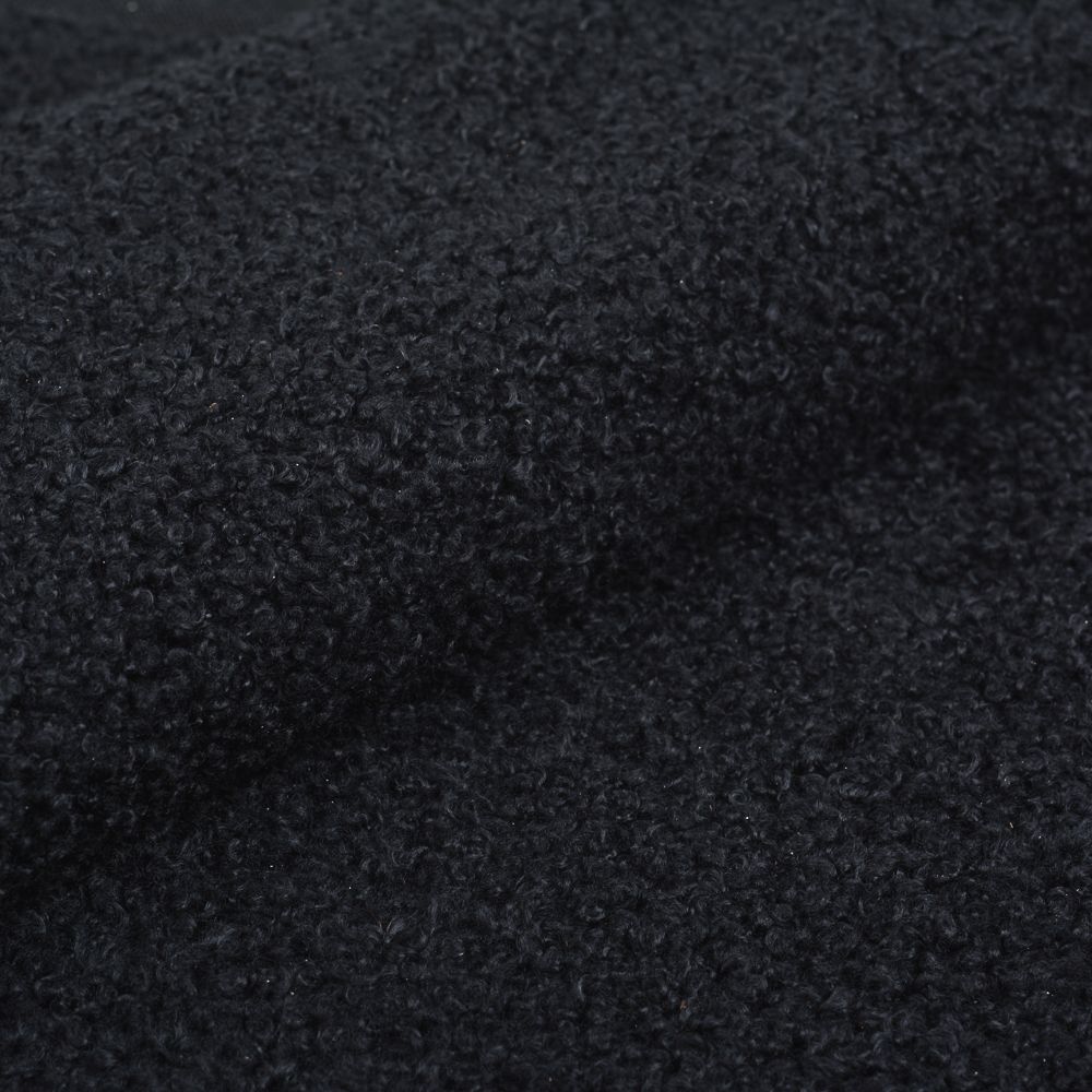 Мех трикотажный 280 г/м², шир.165см, цв.черный, 20м /TOS/