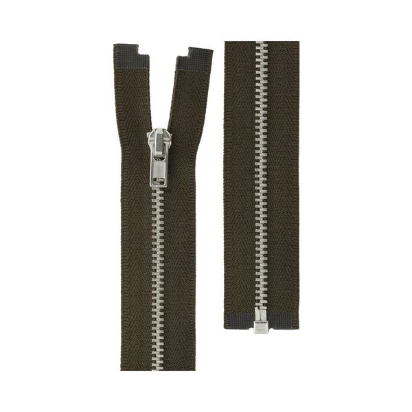Молния металл Т3 (3 мм) 1 зам., разъем., 40 см, 316 коричнев.хаки, ZIP 3N Gamma, 10 шт