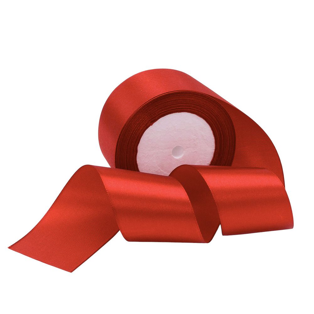 Лента атласная 1-сторонняя 50.0 мм / 22.86±1 метров, аналог 7730446, 139 темно-оранжевый, DDZ2401, Globus