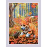 Набор для вышивания нитками Риолис, Встреча в лесу 21х30см