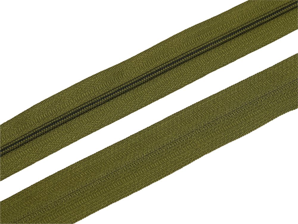 Молния рулонная витая (спираль) Т3 (3 мм) УСИЛЕННАЯ, НА БОБИНЕ, S-888 зеленый (цв.SBS) / кор. 1200 метров