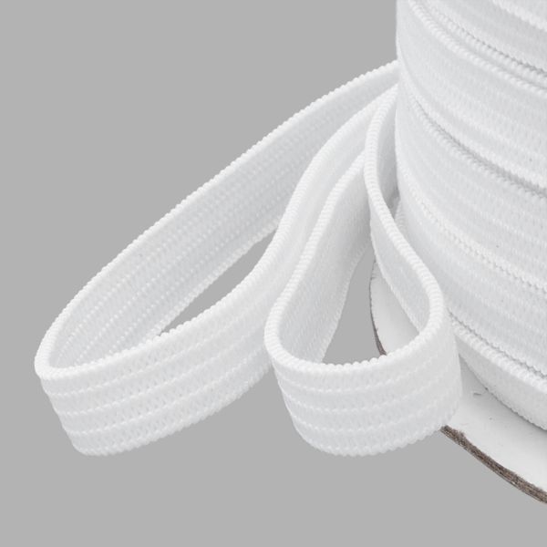 Резинка бельевая (стандартная) 8.0 мм / 40 метров, вязаная, ТВ-08, белый