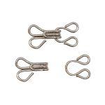 Крючки пришивные 17х9 мм, №3, никель, 0300-4001