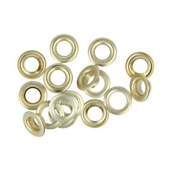 Люверсы металл ⌀_7.0 мм (внутр.), 05, латунь, цв.золото, 50 шт, Gamma №05