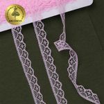 Кружево отделочное в стиле "трикотаж" 12 мм диз. 276, цв.09 св.розовый, уп. 27,4 м