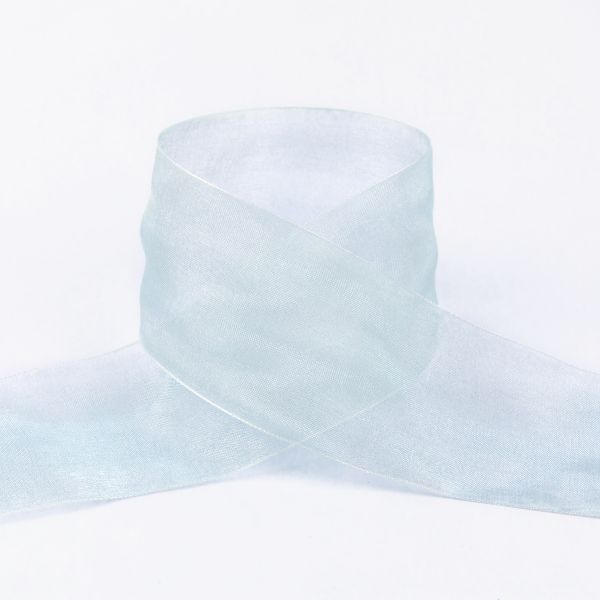 Лента капроновая (органза) 50.0 мм / 22.8±1 метра, 062 бл.голубой, Blitz OR-50