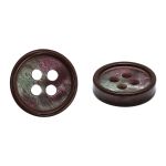 Пуговицы 4 прокола 18L (11мм), пластик (col.08 темно-коричневый), CB_M-57, 72 шт
