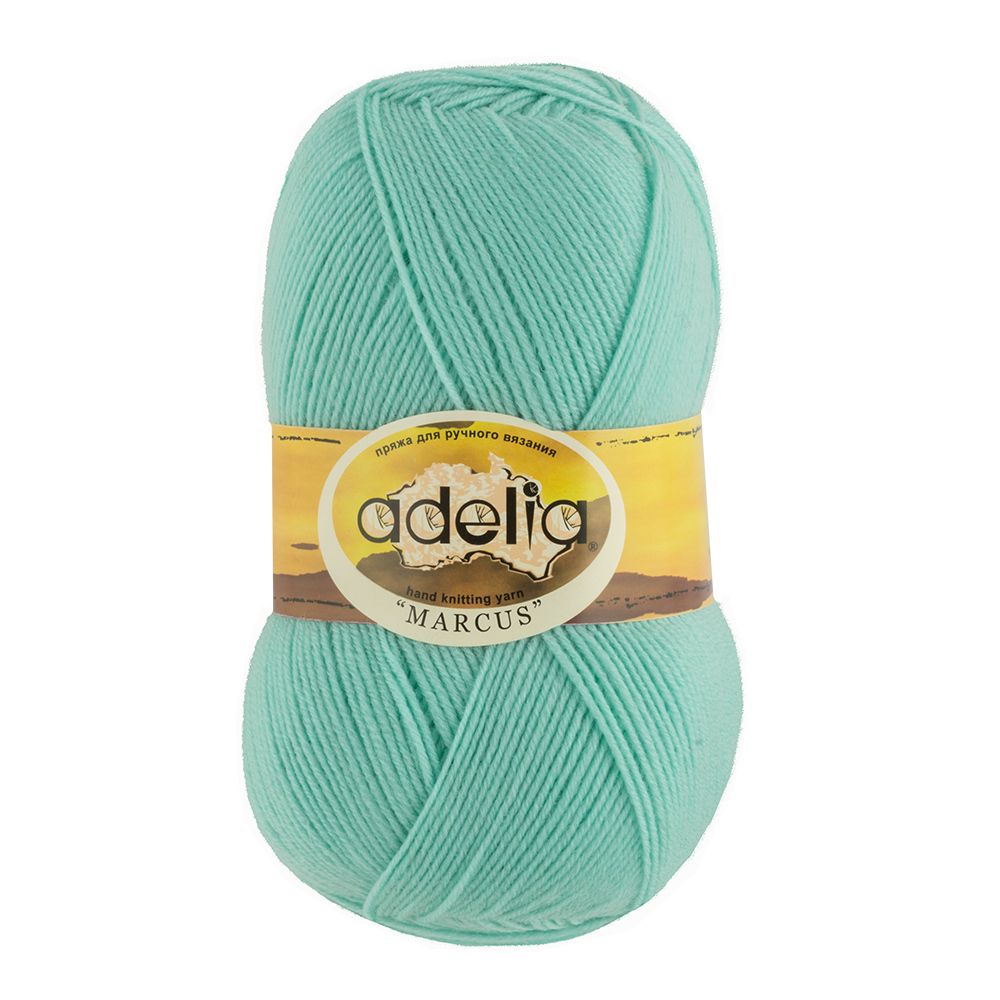 Пряжа Adelia Marcus / уп.5 мот. по 100г, 375м, 27 св.мятный