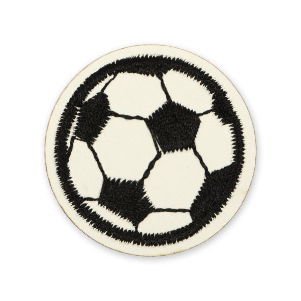 Термоаппликация L №34/5, 5 шт, L213 футбольный мяч 4х4 см, Gamma