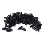 Карабин пластик 30 мм, черный, 50 шт