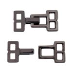 Крючки пришивные декоративные 10 мм, чер.никель, 20 шт