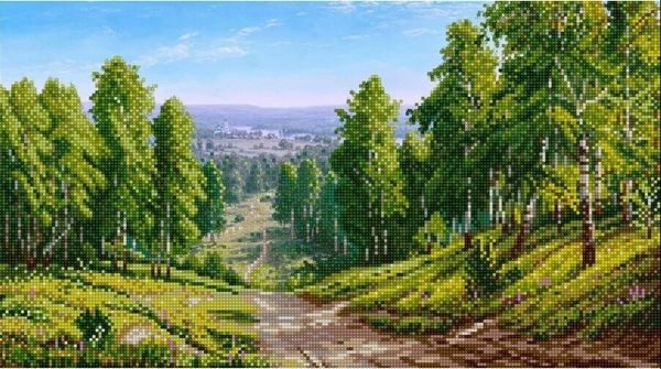 Рисунок для вышивания бисером Конек арт. 1444 Глубинка 25х45 см