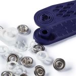 Кнопка рубашечная (джерси) открытая ⌀10.0 мм, 10 шт, латунь, зубчатое кольцо, белый, Prym