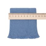 Манжеты трикотажные 9.0х9.5 см, 1 пара, средней плотности 14 кл, 1х1, 8189 джинс