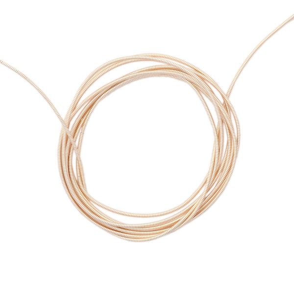 Канитель жесткая Розовое золото 1 мм, 5±0,1г