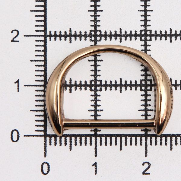 Полукольцо декоративное металл внутр. 18 мм (внешн. 25х18 мм), 2 шт, золото, MT-1855