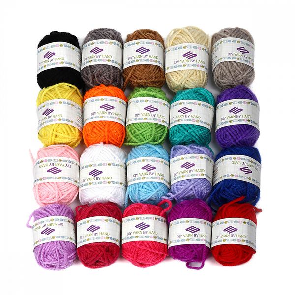 Пряжа Magic4Hobby / уп.20 мот. по 10 г, 20 м, ассорти