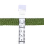 Тесьма (лента) киперная 15 мм / 50 метров, 3 г/м, 100% полиэфир, 23 хаки