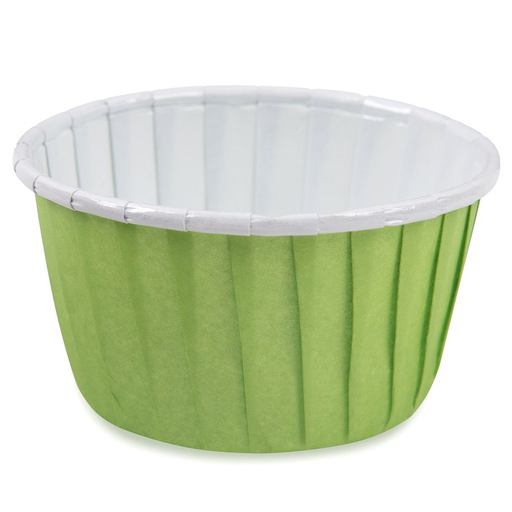 Формы для выпечки бумажные (усиленные с бортиком) 5 см, 5х3.9 см, 12 шт, №04 зеленый, S-Chief PPC-0010