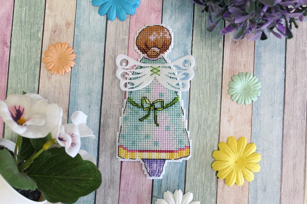 Набор для вышивания нитками МП Студия (Жар-птица), Ангел лета, 13х6 см