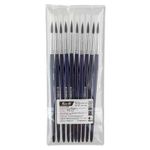 Кисть белка круглая №06, 10 шт, короткая ручка, Vista-Artista 10211-06