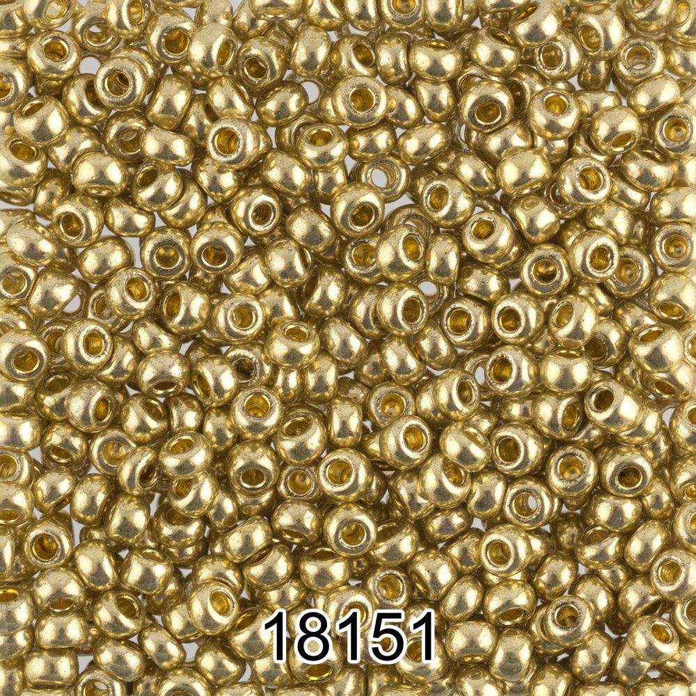 Бисер Preciosa круглый 10/0, 2.3 мм, 500 г, 18151 (Ф443) св.хаки/металлик