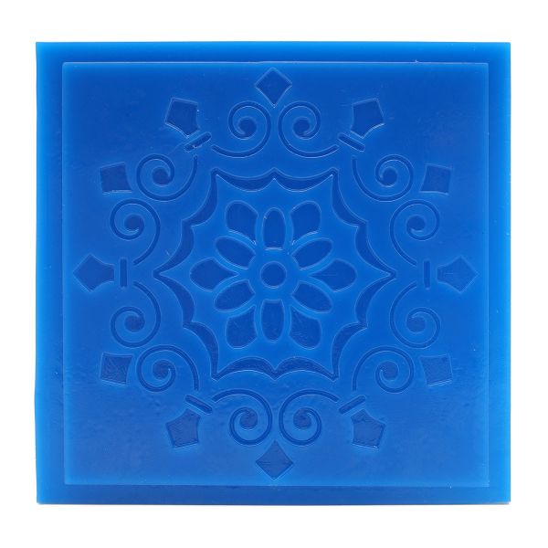 Текстурный лист ОРНАМЕНТ ВДОХНОВЕНИЕ 90х90х3 мм, Happy Clay, TLK-0001