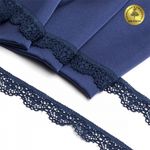 Кружево эластичное (стрейч) 15 мм 8031, цв.S919 синий сапфир уп.50м, Kruzhevo