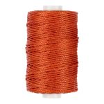 Нитки для кожи вощёные (полиэстер) 40 м, 010 рыжий, LC-006, Промысел