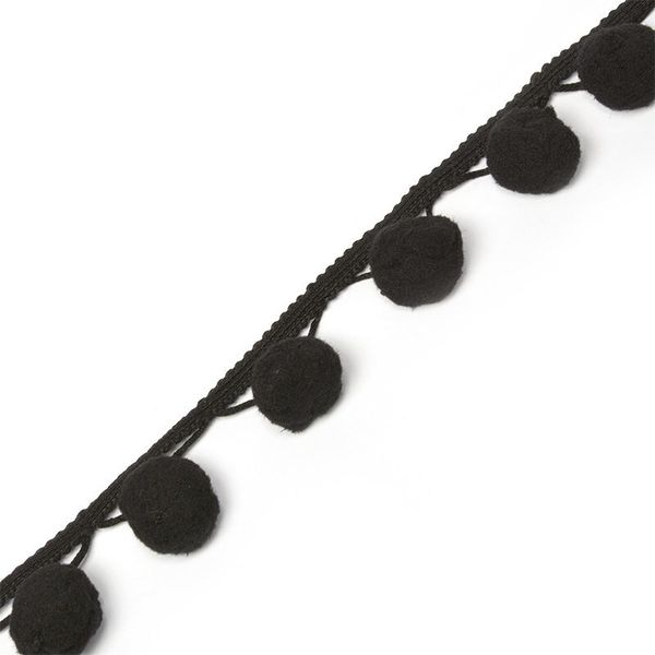 Бахрома отделочная 38.0 мм / 17 метров, цв.черный