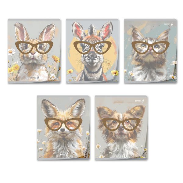 Тетрадь общая пластиковой обложкой 180 мкр. с трафарет.печатью, цвет.запечат.титул лист A5+ 96 л. на скобе 65 г/м², белизна 100 %, 5 шт, клетка, 01105 Наблюдаю за тобой, Светоч Т62