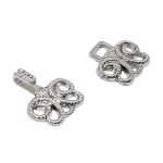 Крючки пришивные декоративные 25х14 мм, nickel, 10 шт