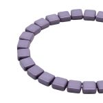 Бусины пластик 6х6х3 мм, 50 г, с двойным отверстием, плоский квадрат, 3 серо-голубой, Astra&Craft 7429