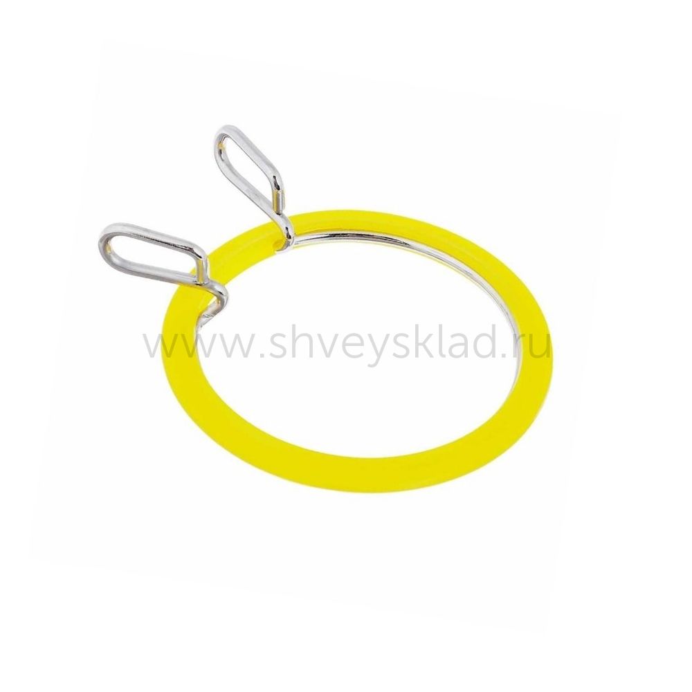 Пяльцы Nurge пружинные для вышивания и штопки, цв. желтый ⌀58мм толщина 2,6