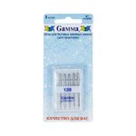 Иглы для швейных машин для трикотажа 130/705 H, №120, 5 игл, М, Gamma NT №120