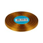 Лента атласная 1-сторонняя 6.0 мм / 33±2 метра, 121 св.охра, Gamma